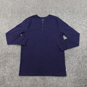 Tommy Bahama Shirt Boys XXL 2XL Blue Marlin Long Sleeve Henley Casual Youth Kids